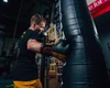 KRONK Boxing Gym Leather Bag Boxing Gloves