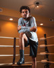 TITLE Boxing High-Top Leather Boxing Shoes