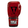 TITLE Boxing Blood Red Leather Training Boxing Gloves