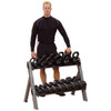 Body Solid Dual Dumbbell and Kettlebell Rack