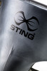 Sting Pro Leather Abdominal Guard - Black/Grey