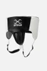 Sting Pro Leather Abdominal Guard - White/Black/Silver