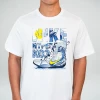 Nike Men's Boxing HyperKO 3 100% Cotton Tee - White/Blue/Yellow