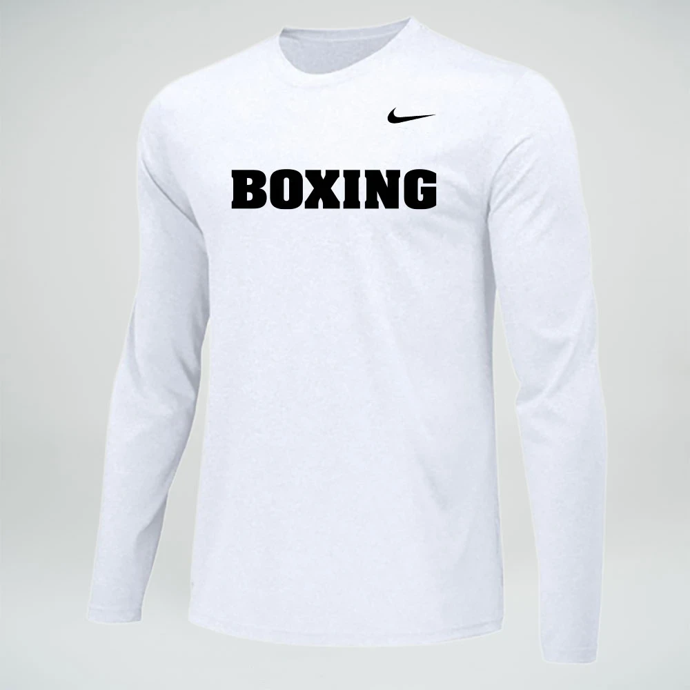 Nike Men's Boxing Team Legend LS Crew - White/Black