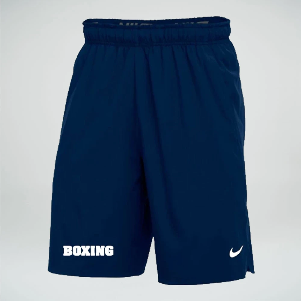 Nike Men's Boxing Flex Woven Training Short W/Pockets - Navy/White