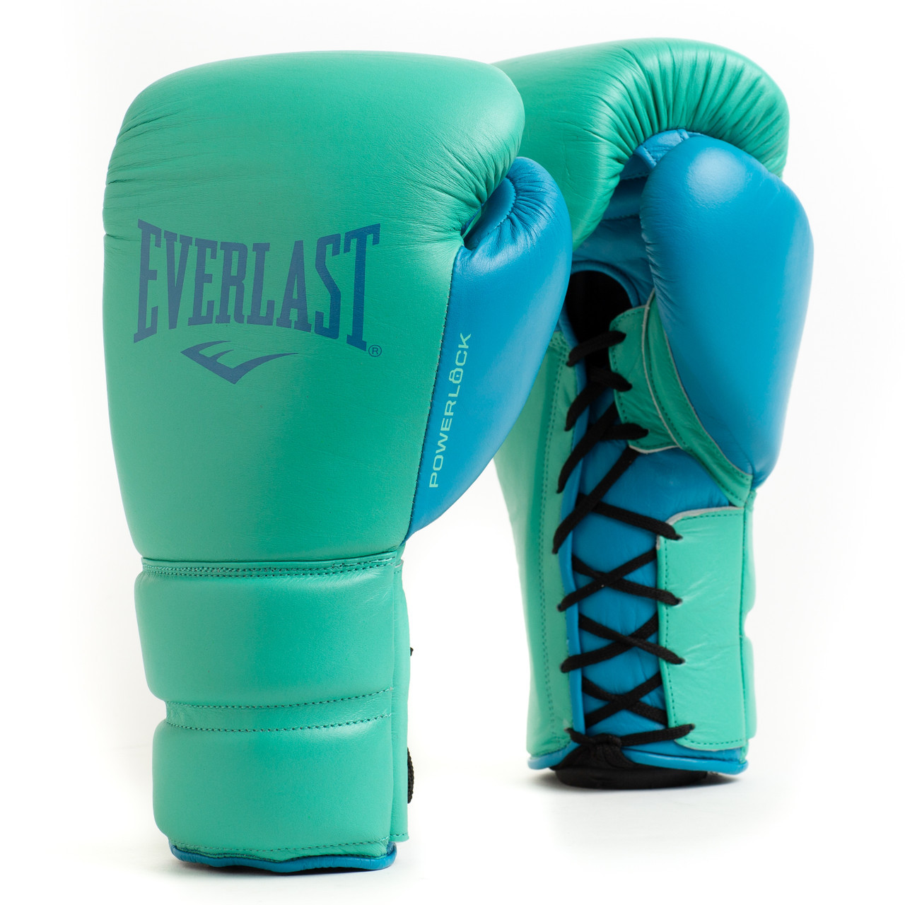 Everlast Powerlock2 Pro Laced Training Gloves Biscay