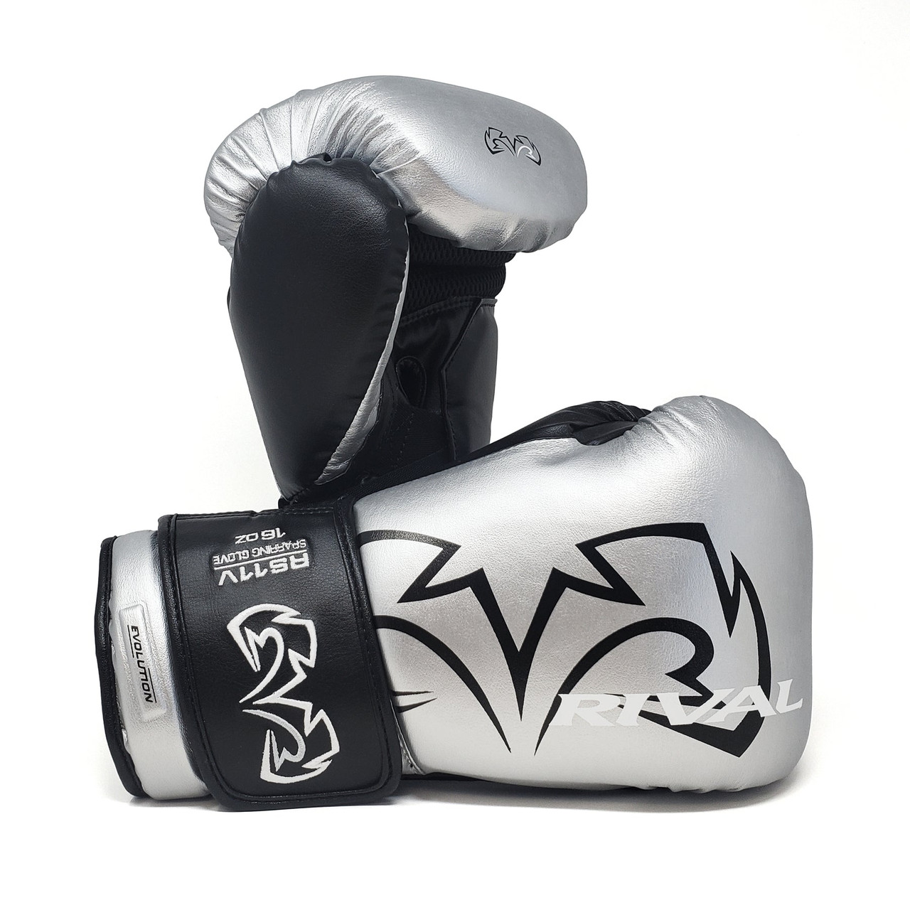 RIVAL RS11V Evolution Sparring Boxing Gloves Silver