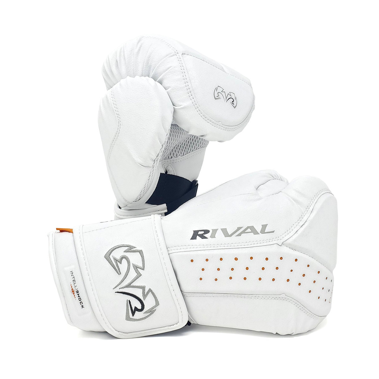 RIVAL RB10-INTELLI-SHOCK Bag Gloves White | Pro Fight Shop
