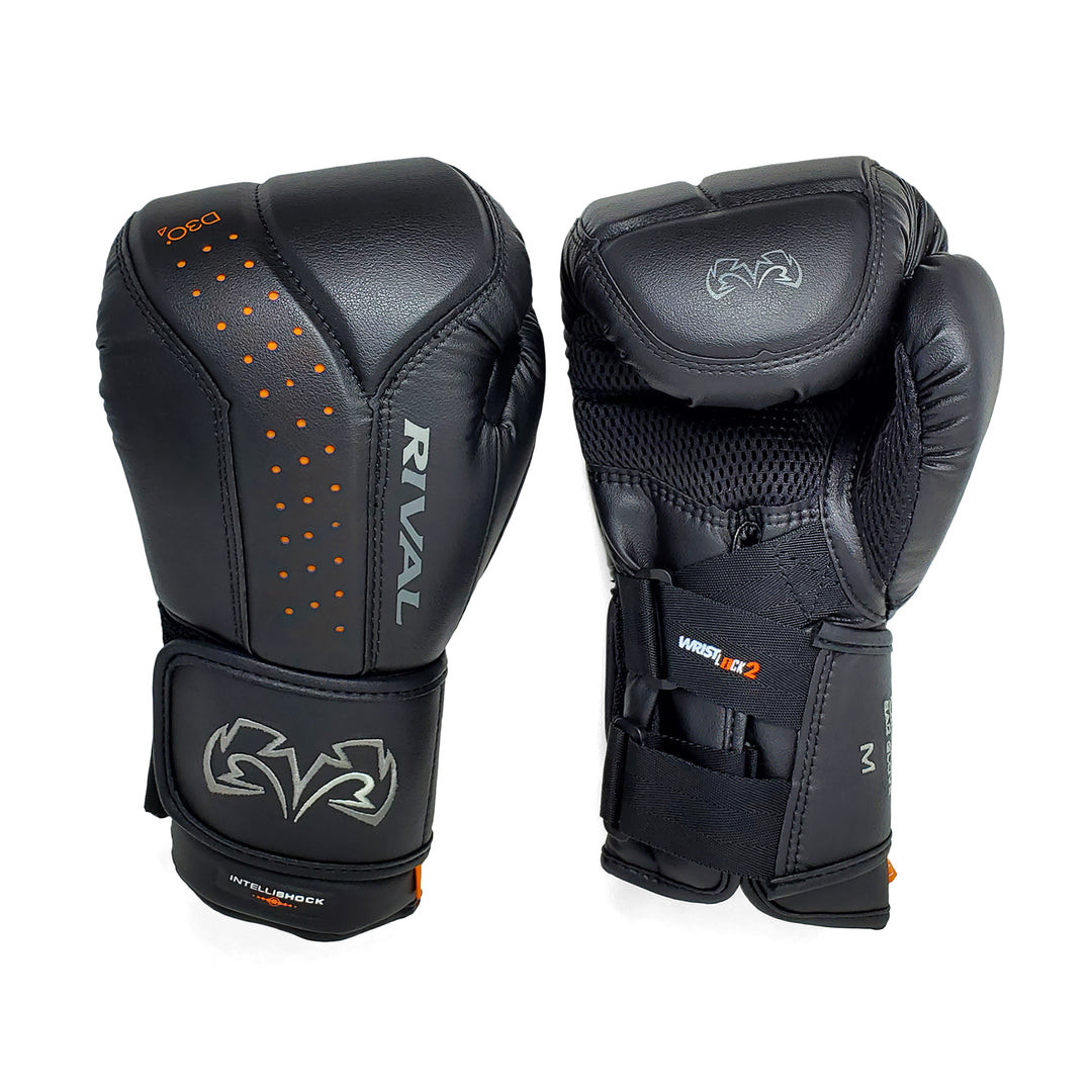 RIVAL RB10-INTELLI-SHOCK Bag Gloves Black | Pro Fight Shop