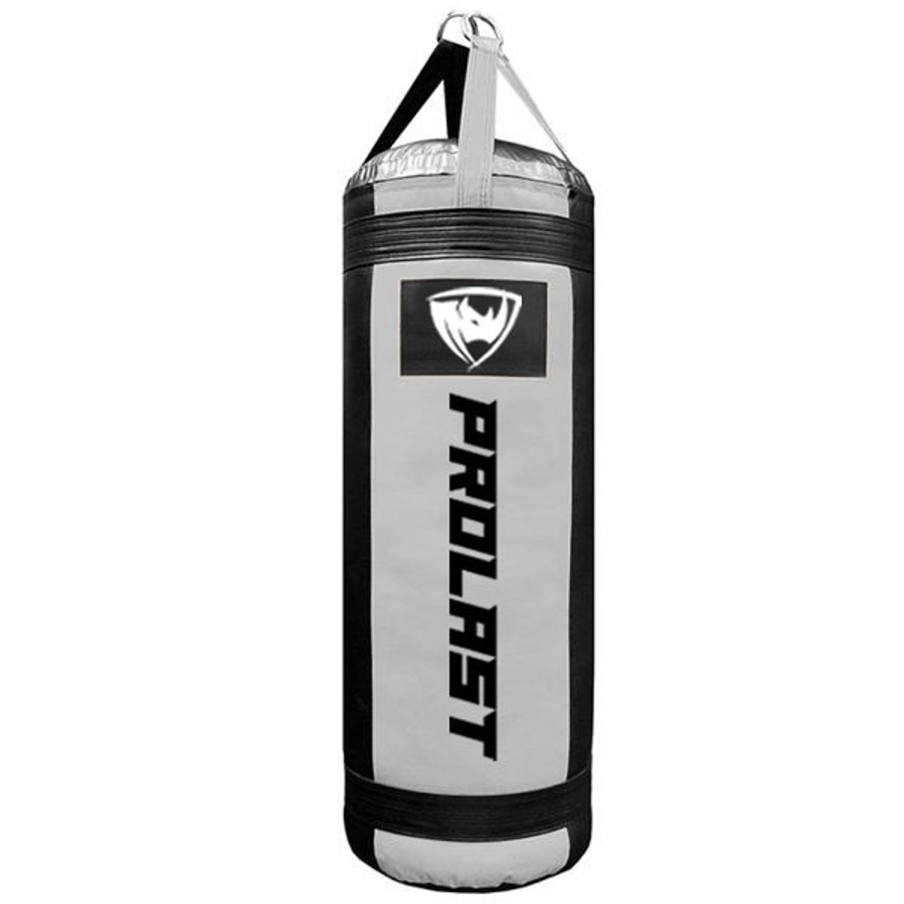 Prolast 4FT XL 135LB Mayweather Style Punching Bag Black // White UNFILLED - Made in USA