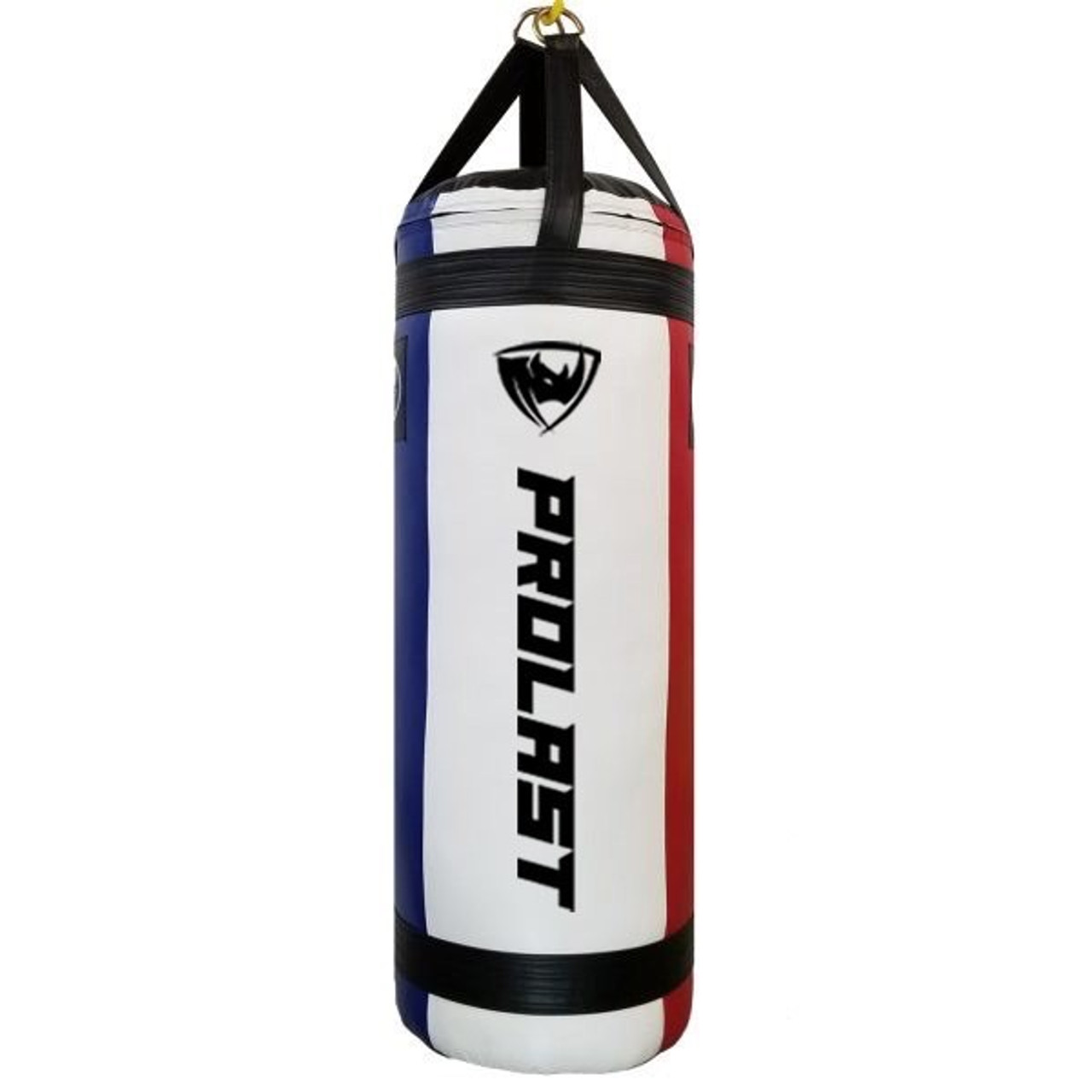 Prolast 4FT XL 135LB Mayweather Style Punching Bag Black // White // Red UNFILLED - Made in USA