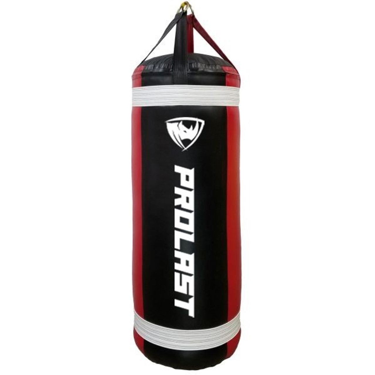 Prolast 4FT XL 135LB Mayweather Style Punching Bag Black // Red // White UNFILLED - Made in USA