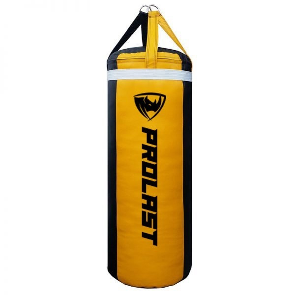Prolast 4FT XL 150LB Mayweather Style Punching Bag Black/Yellow/White Made in USA