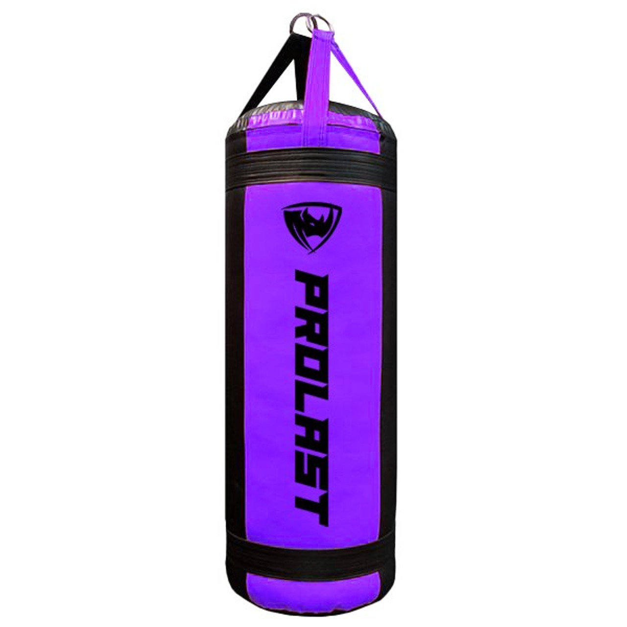 Prolast 4FT XL 135LB Mayweather Style Punching Bag Black // Purple UNFILLED - Made in USA