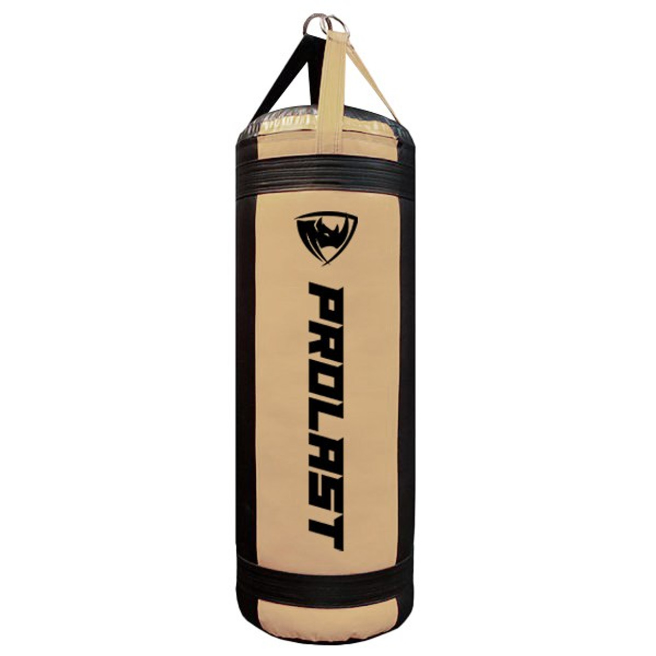 Prolast 4FT XL 135LB Mayweather Style Punching Bag Black // Tan UNFILLED - Made in USA