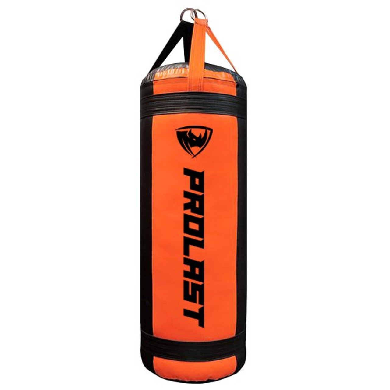 Prolast 4FT XL 135LB Mayweather Style Punching Bag Black // Orange UNFILLED - Made in USA