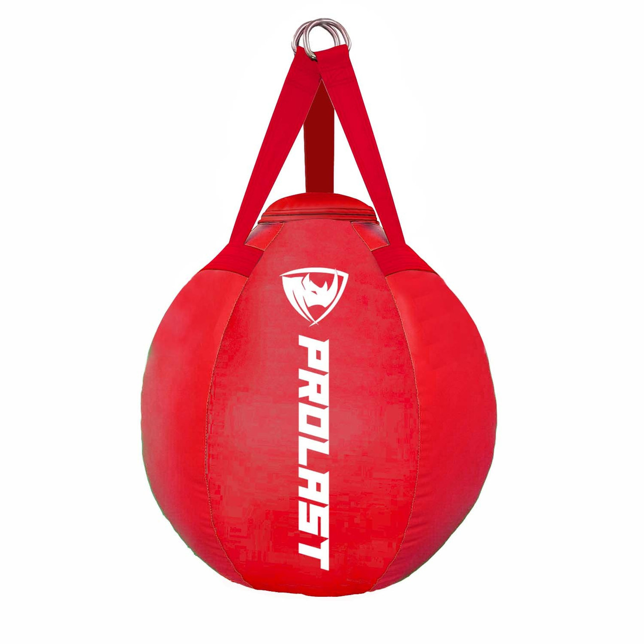 70lb Wrecking Ball Round Heavy Bag Red Made in USA - PRO FIGHT SHOP