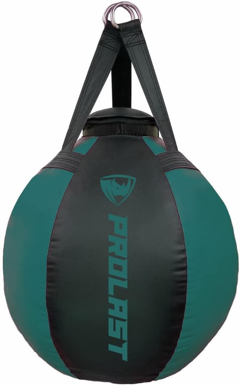 70lb Wrecking Ball Round Heavy Bag Black // Green Made in USA