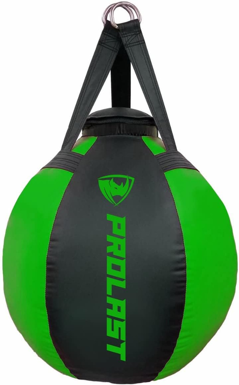 70lb Wrecking Ball Round Heavy Bag Citrus Green // Black Made in USA