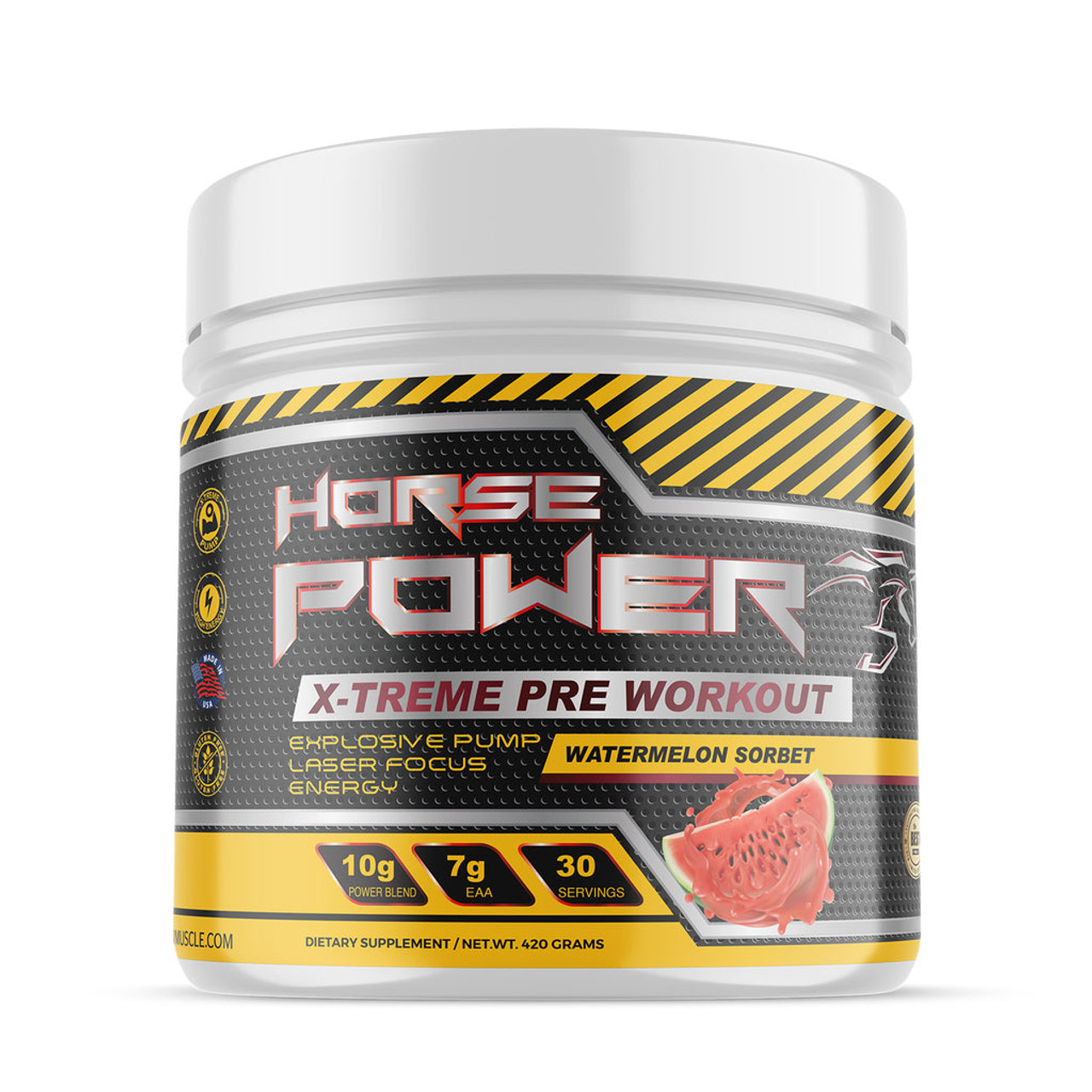  ICON MUSCLE HORSE POWER PRE WORKOUT WATERMELON 420 G