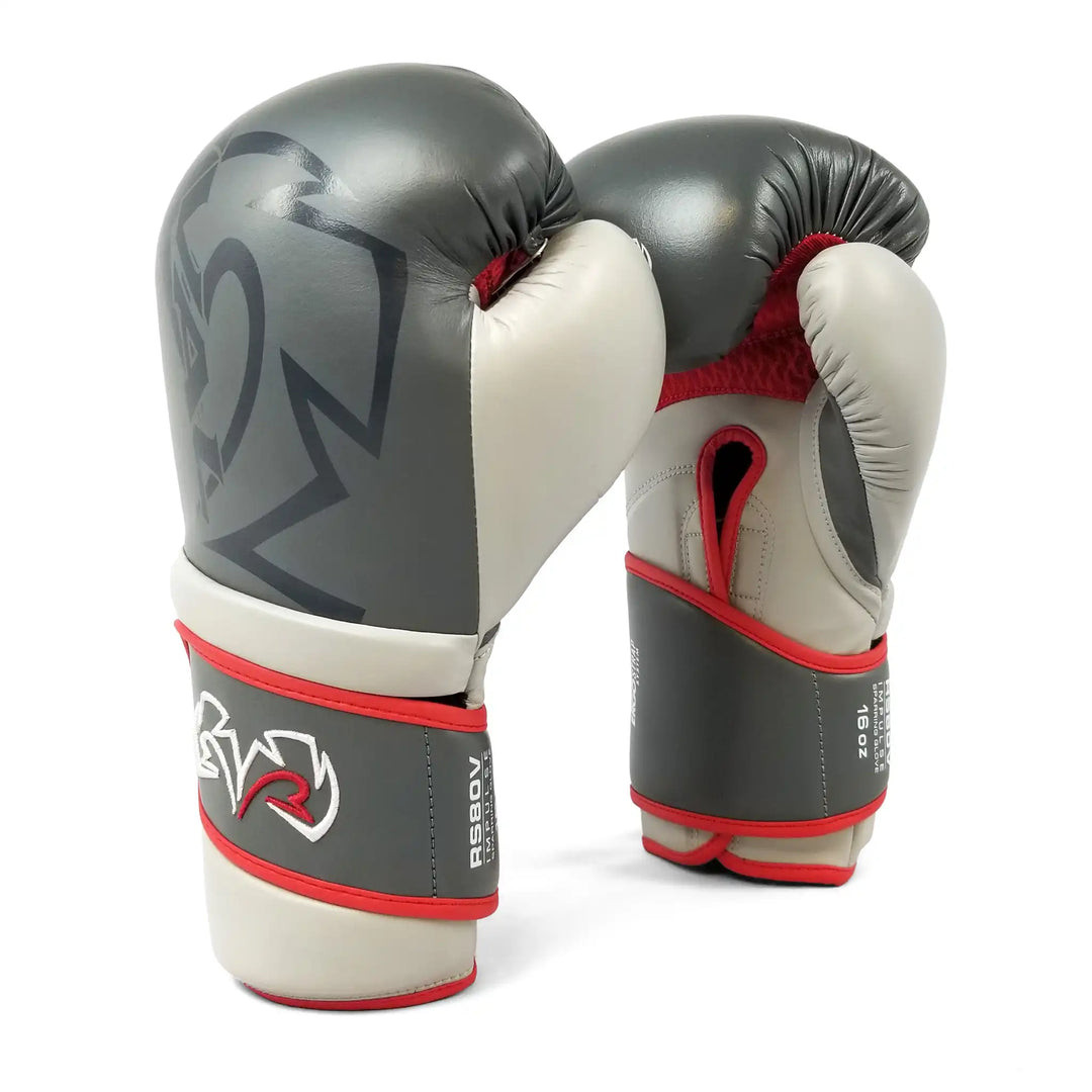 Rival(ライバル) RS80V ボクシンググローブ 12oz グレー/レッド Rival RS80V Impulse Sparring Gloves Grey - PRO FIGHT SHOP