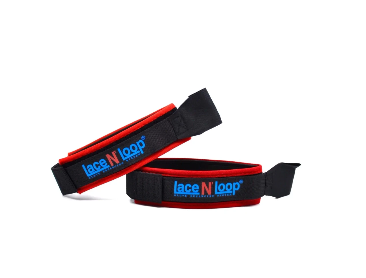 Lace N Loop Straps - Midnight Black / Red
