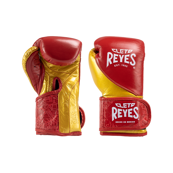Cleto Reyes High Precision Boxing Gloves Red/Solid Gold