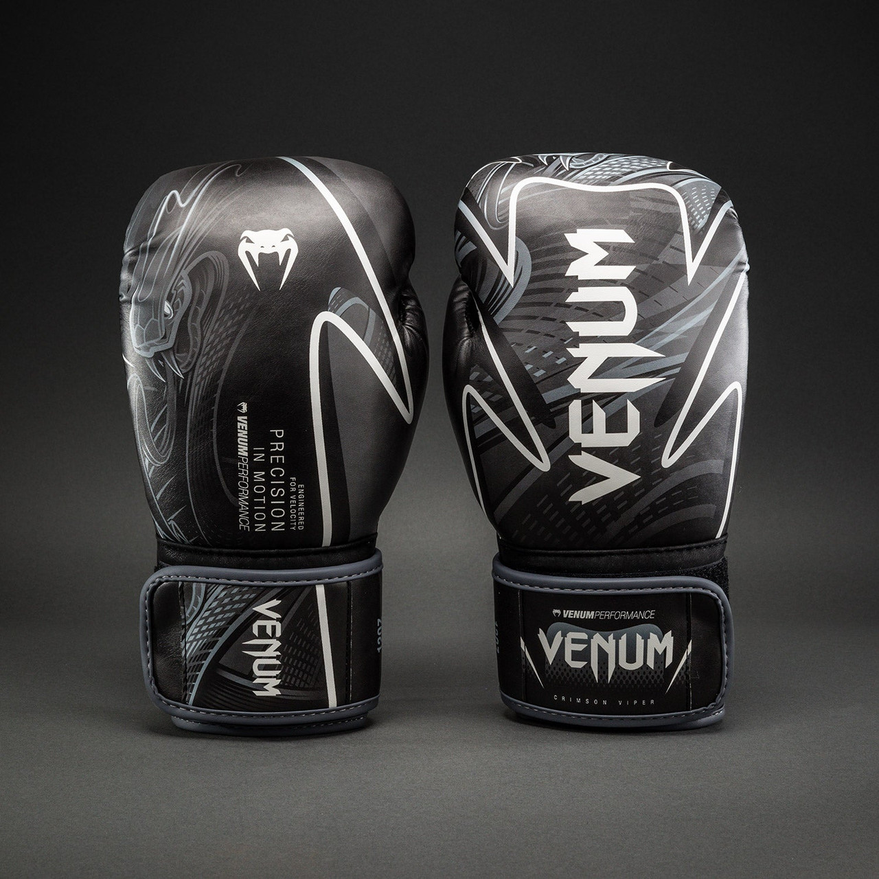 Venum Crimson Viper 2.0 Impact Boxing Gloves - Black/Grey