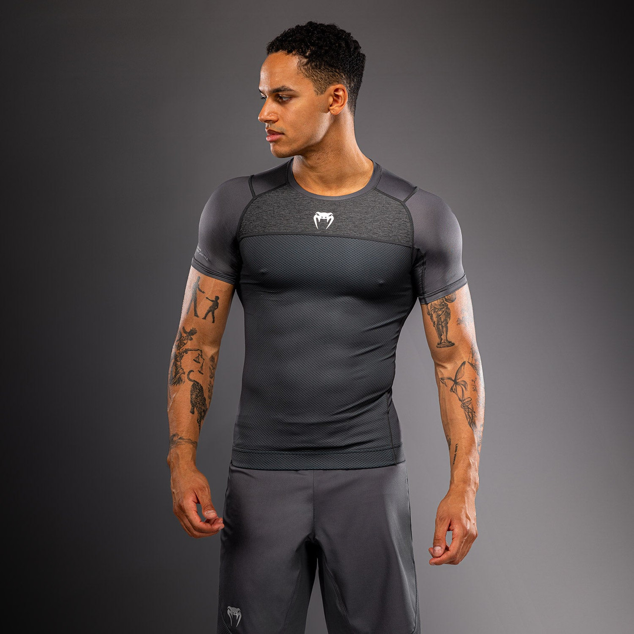 Venum G-Fit Scale Short Sleeve Rashguard - Grey