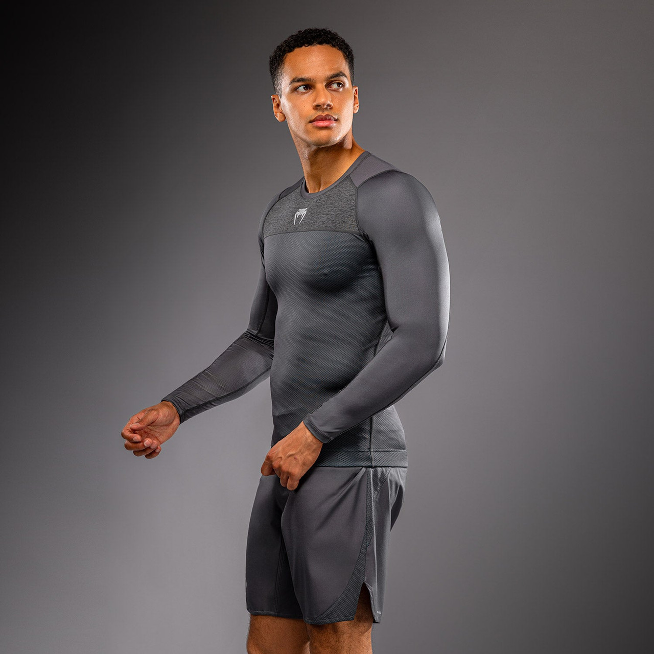 Venum G-Fit Scale Long Sleeve Rashguard - Grey