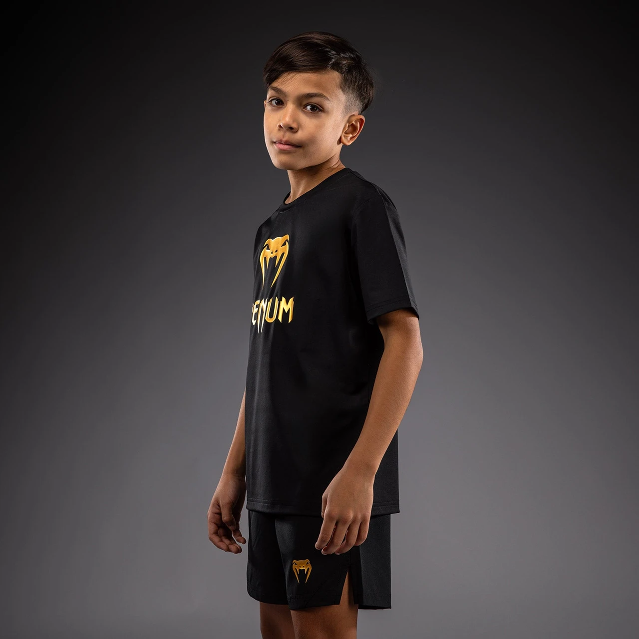 Venum Classic Dry Tech T-Shirt for Kids - Black/Gold