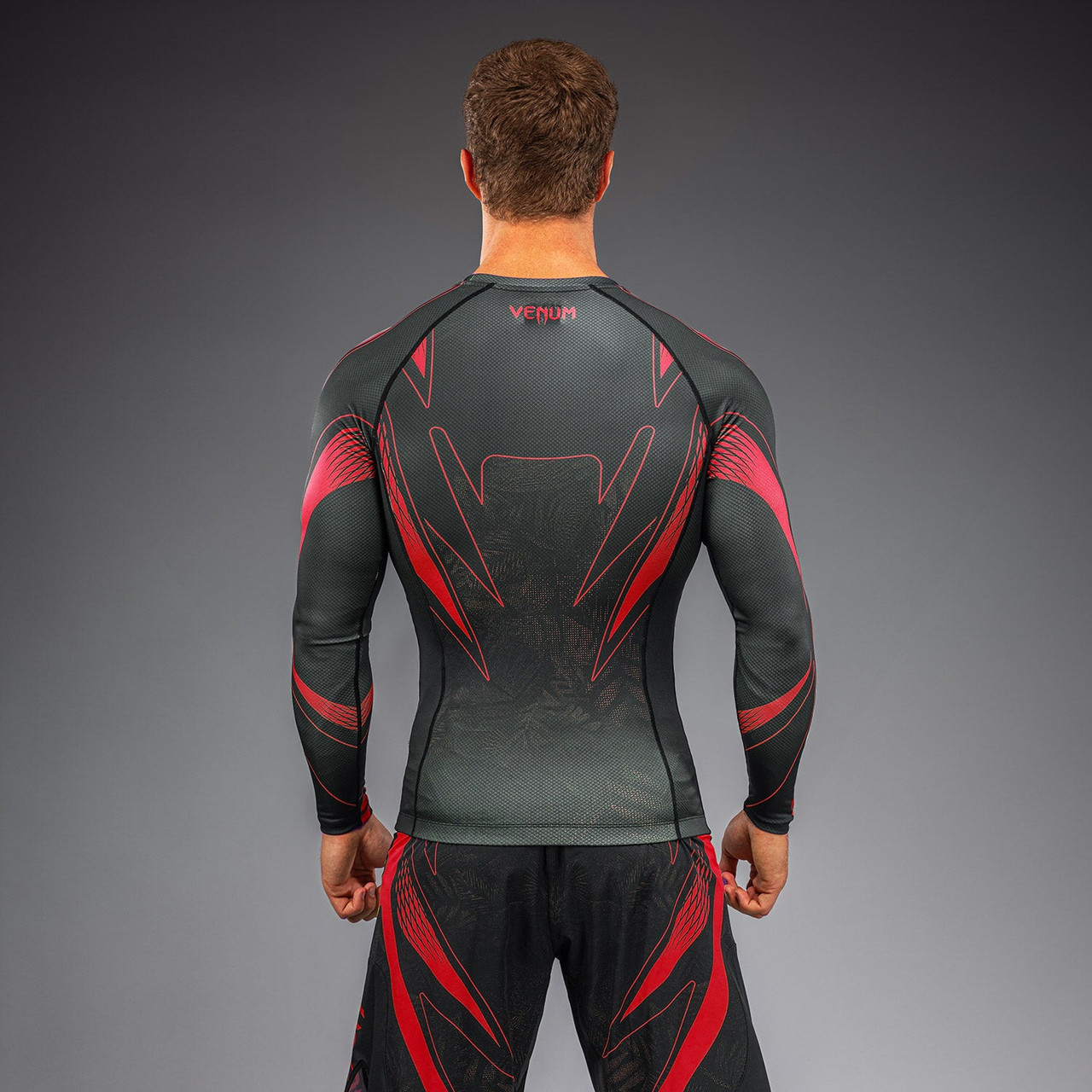 Venum Amazonia Reborn Long Sleeve Rashguard - Black/Red