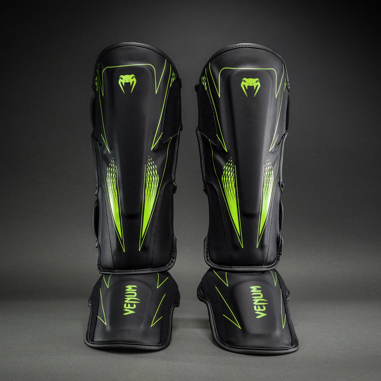 Venum Amazonia Reborn Shin Guards - Black/Green