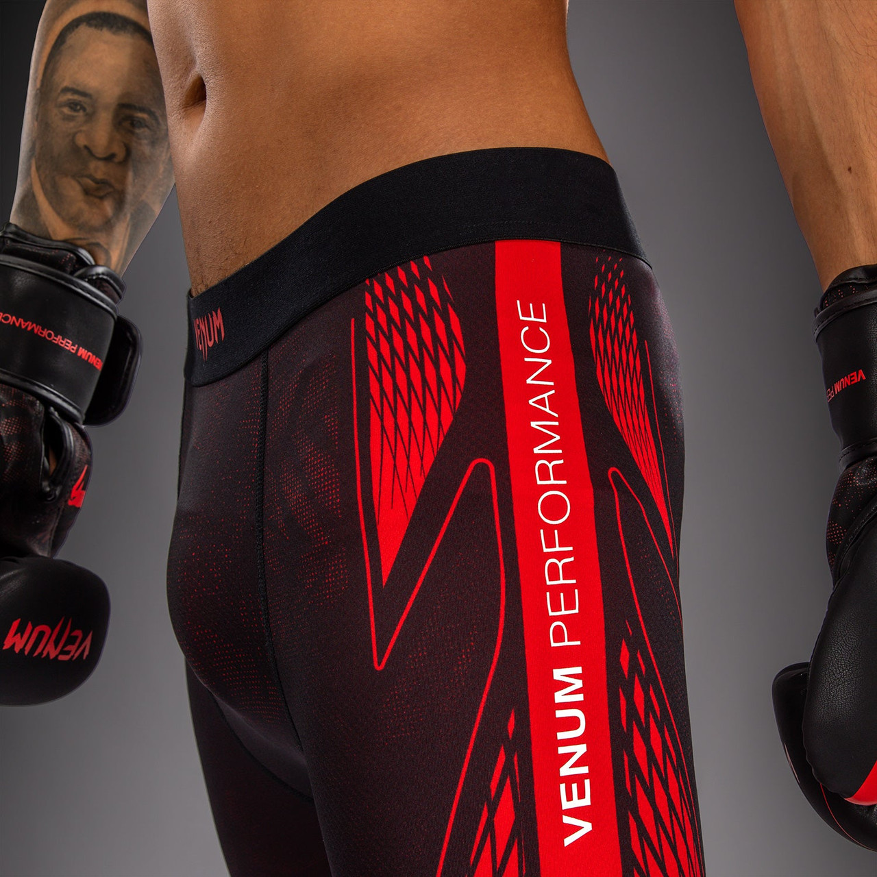 Venum Amazonia Reborn Spats - Black/Red