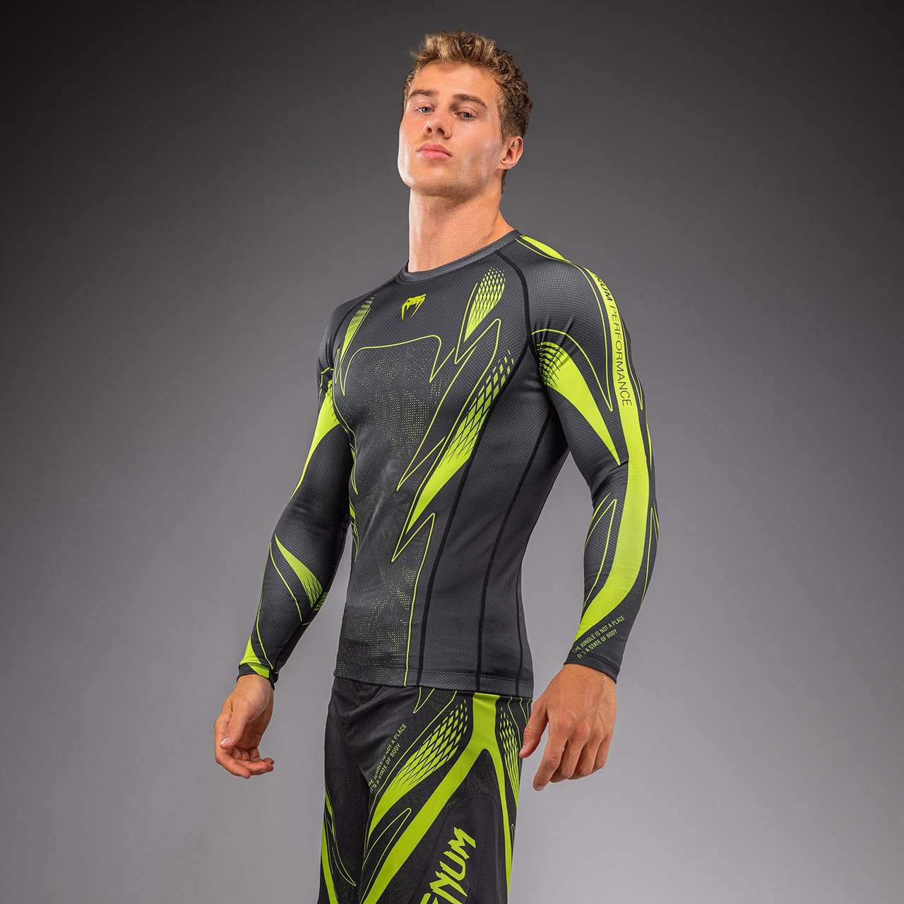 Venum Amazonia Reborn Long Sleeve Rashguard - Black/Green
