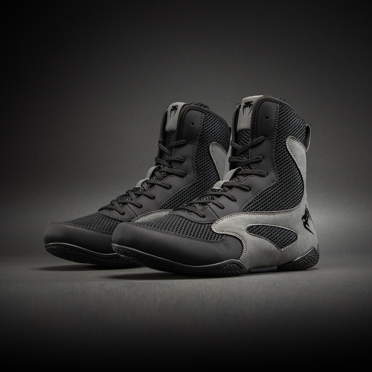 Venum Contender Boxing Shoes - Black/Grey