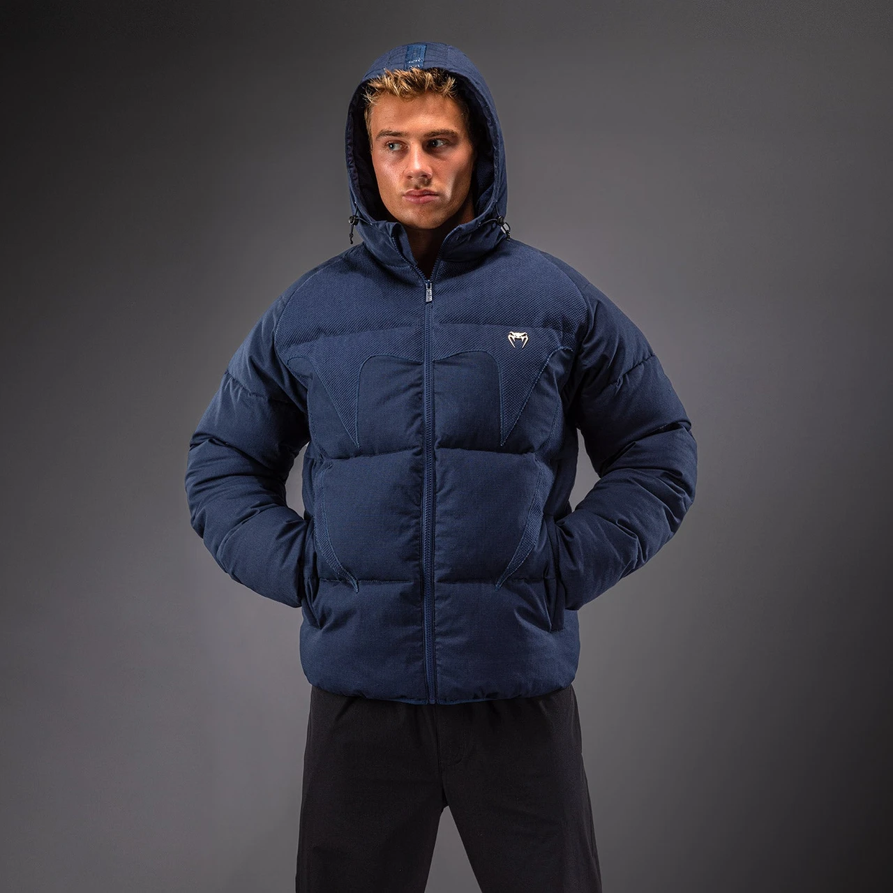 Venum Attack Urban Gi Down Jacket - Navy Blue