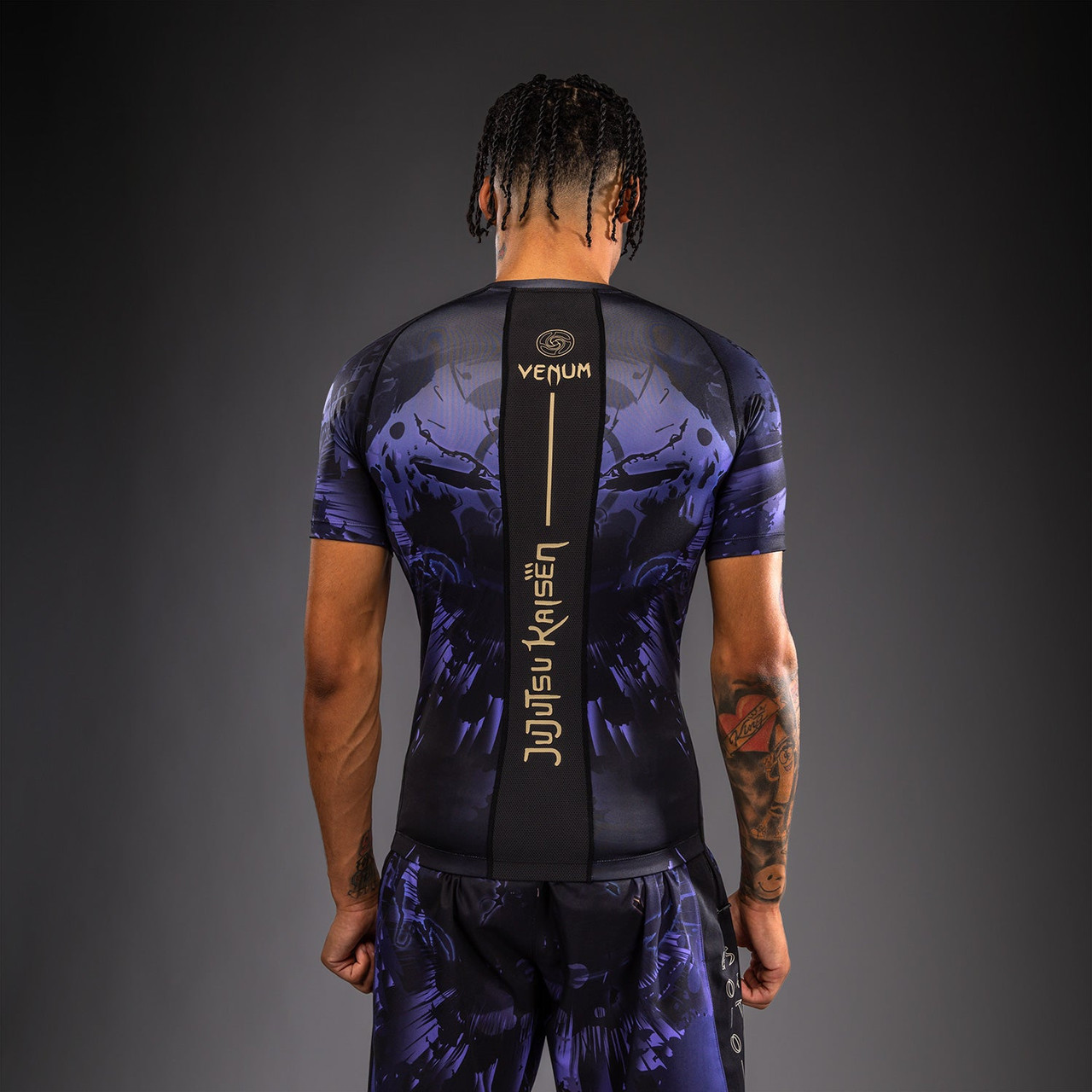 Jujutsu Kaisen x Venum Gojo Short Sleeve Rashguard - Purple