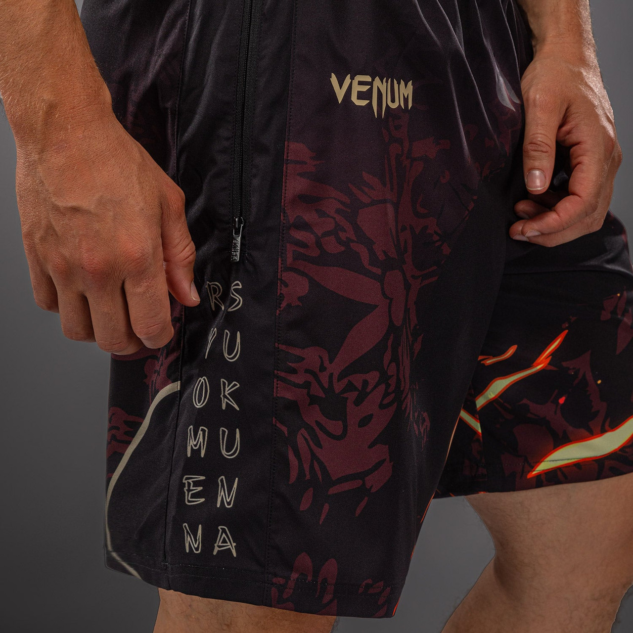 Jujutsu Kaisen x Venum Sukuna Training Shorts - Black/Beige