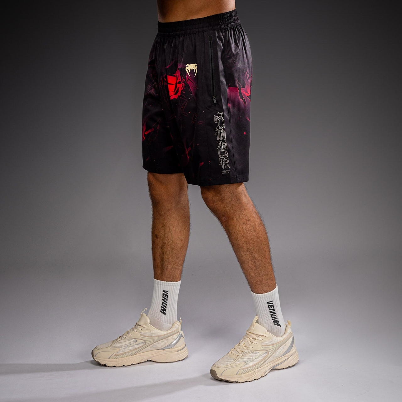Jujutsu Kaisen x Venum Itadori Training Shorts - Black/Red