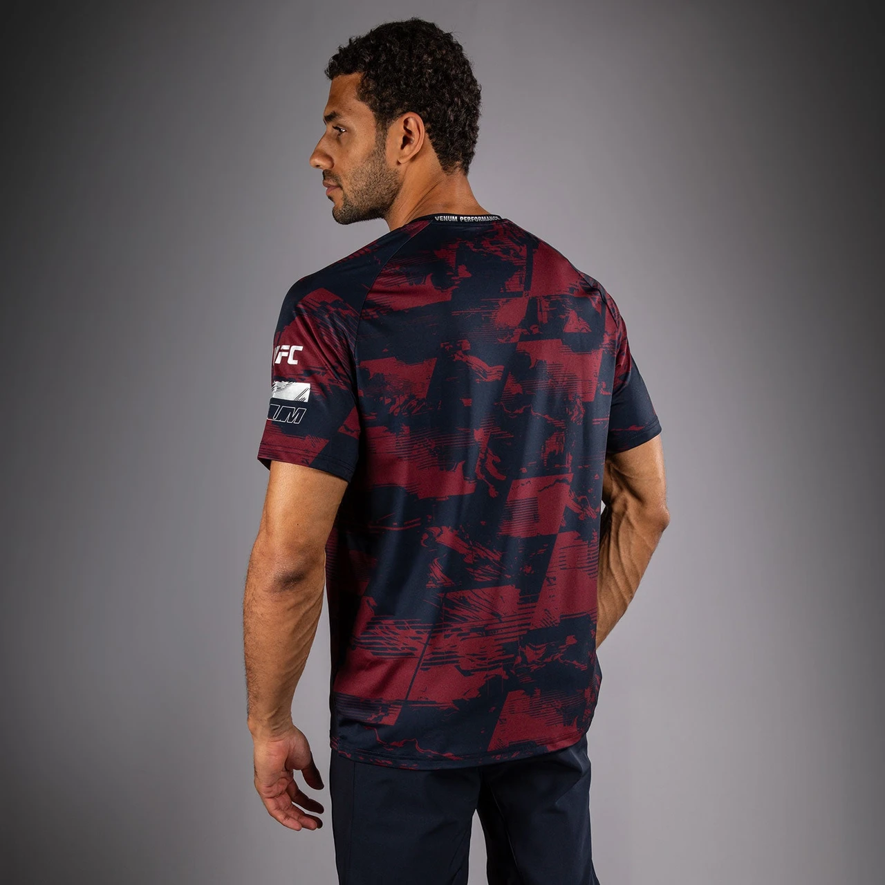 Men's UFC Zenith by Venum Burgundy Authentic Fight Week Performance Short Sleeve T-Shirt