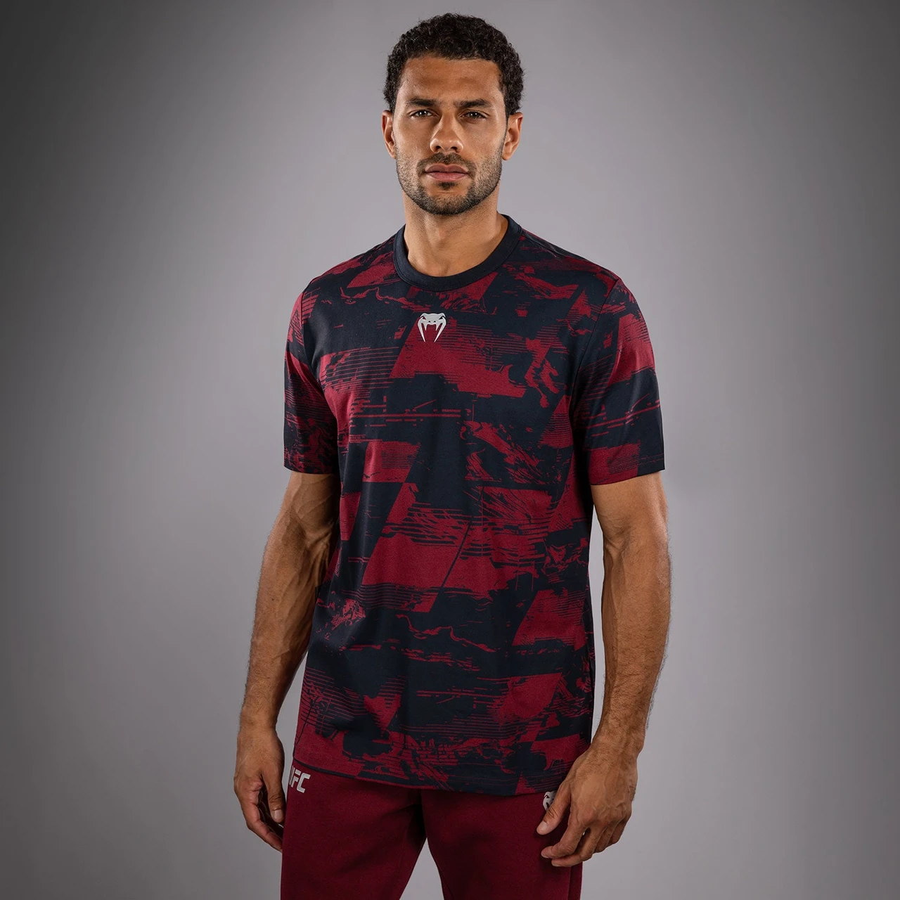 Men's UFC Zenith by Venum Burgundy Authentic Fight Week Short Sleeve T-Shirt