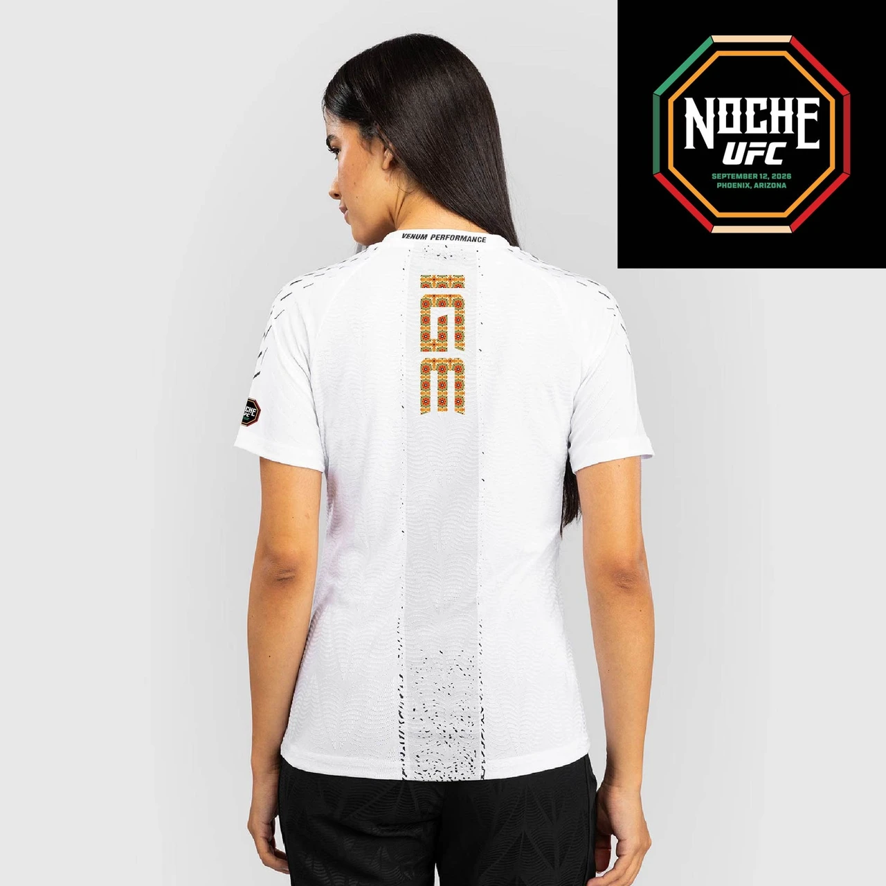 Women's UFC Zenith by Venum White Authentic Noche UFC Fight Night Walkout Jersey - Dan Ige
