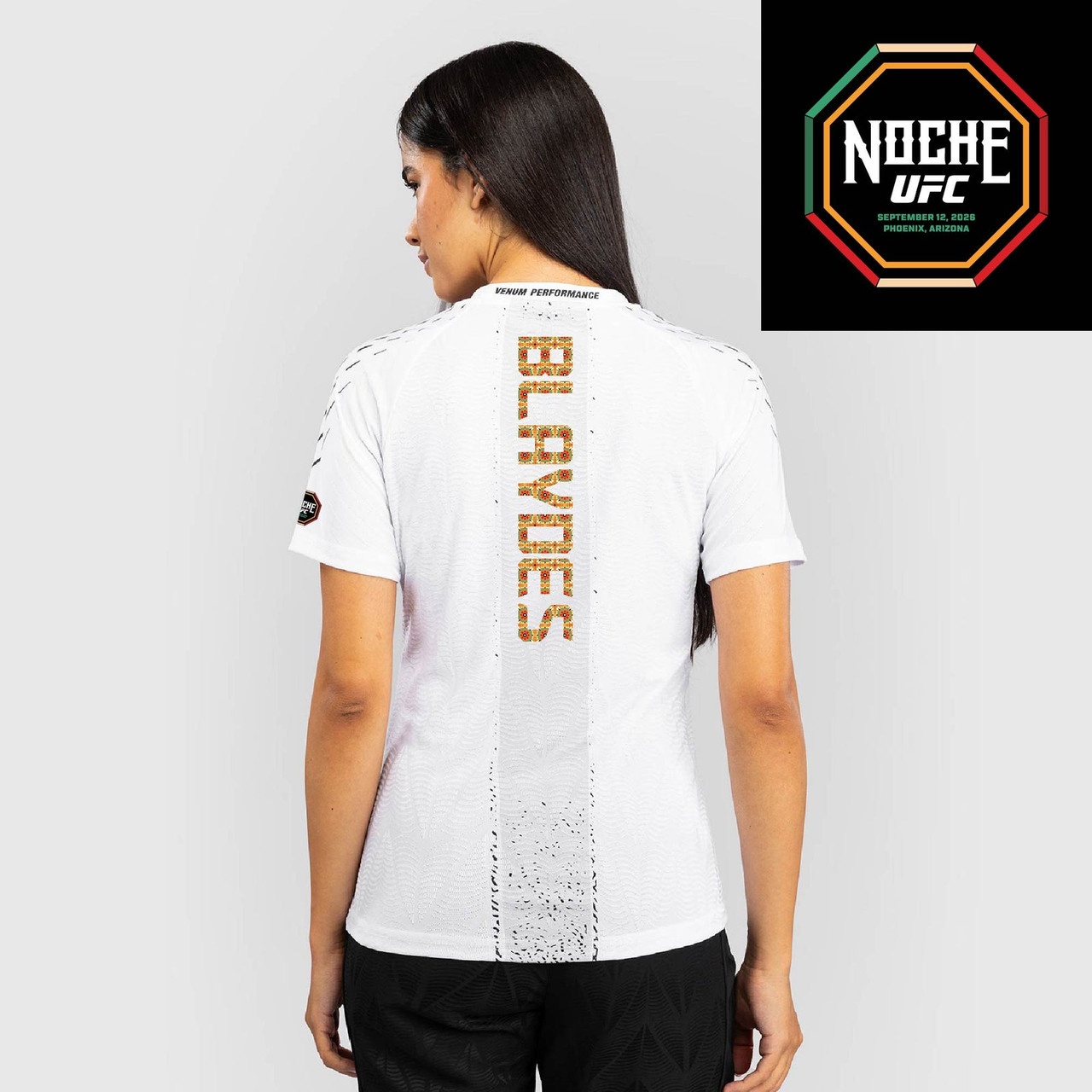Women's UFC Zenith by Venum White Authentic Noche UFC Fight Night Walkout Jersey - Blaydes