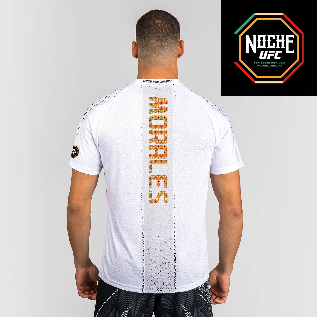 Men's UFC Zenith by Venum White Authentic Noche UFC Fight Night Walkout Jersey - Joseph Morales