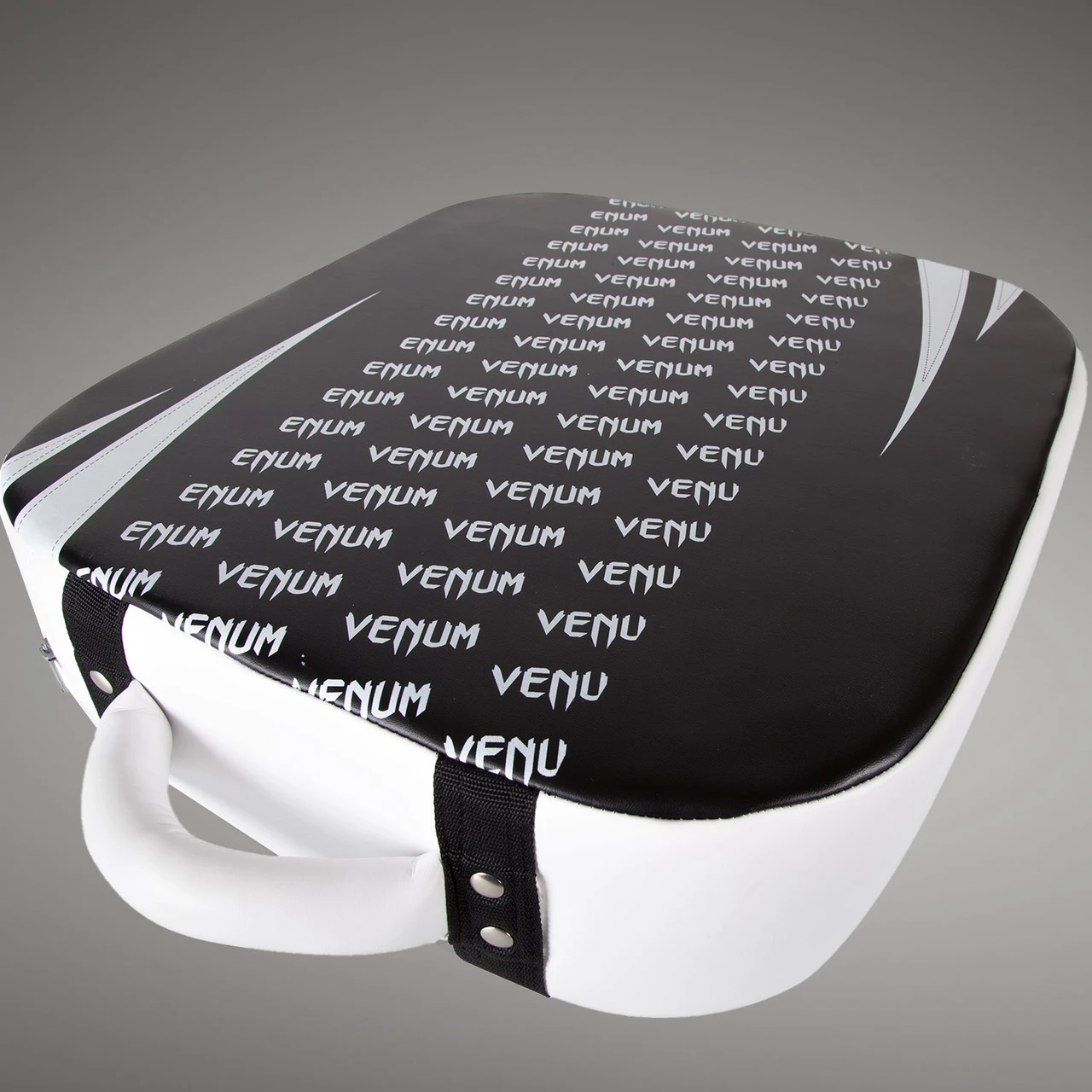 Venum Absolute Square Kick Shield - Skintex Leather - Black/Ice
