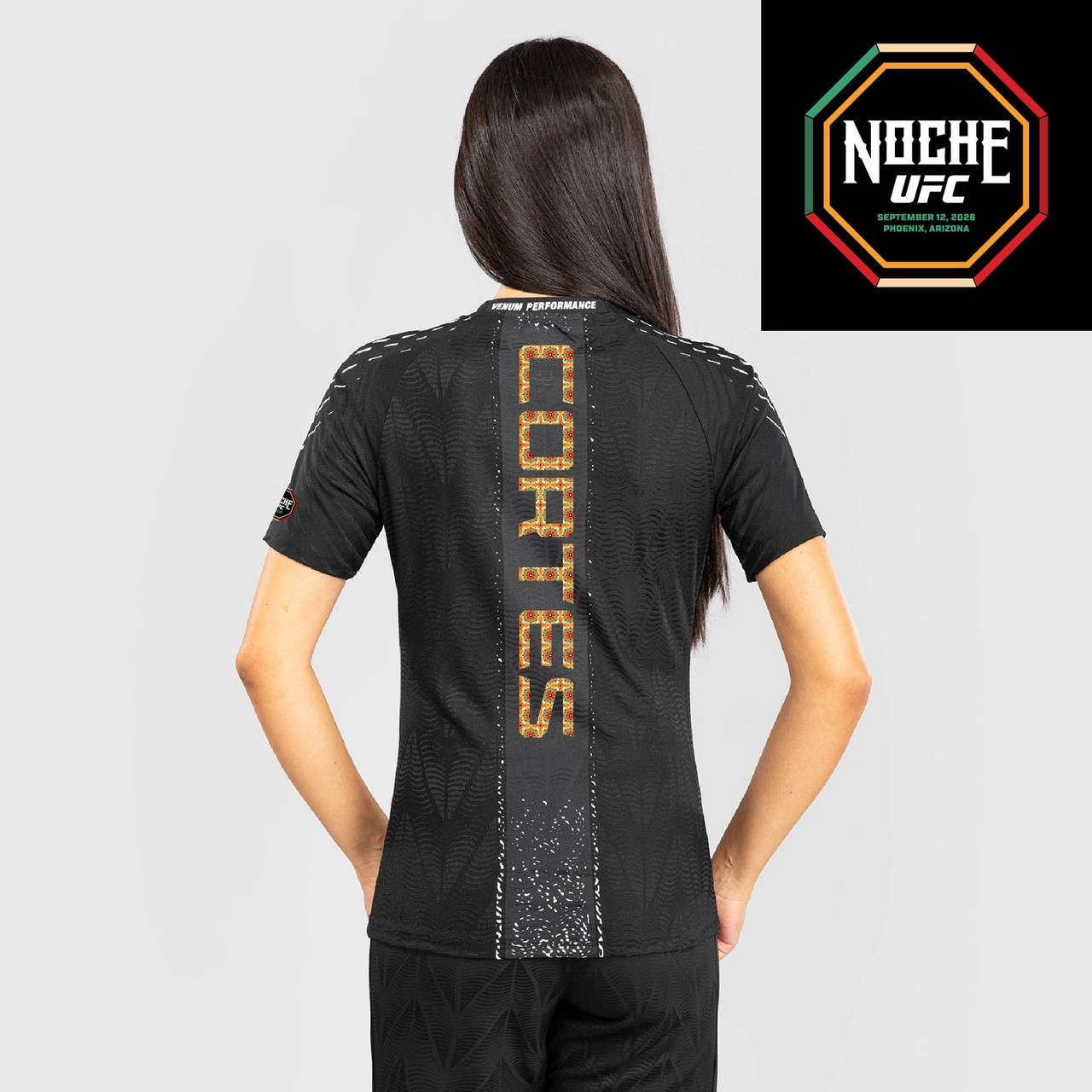 Women's UFC Zenith by Venum Black Authentic Noche UFC Fight Night Walkout Jersey - Waldo Cortes Acosta