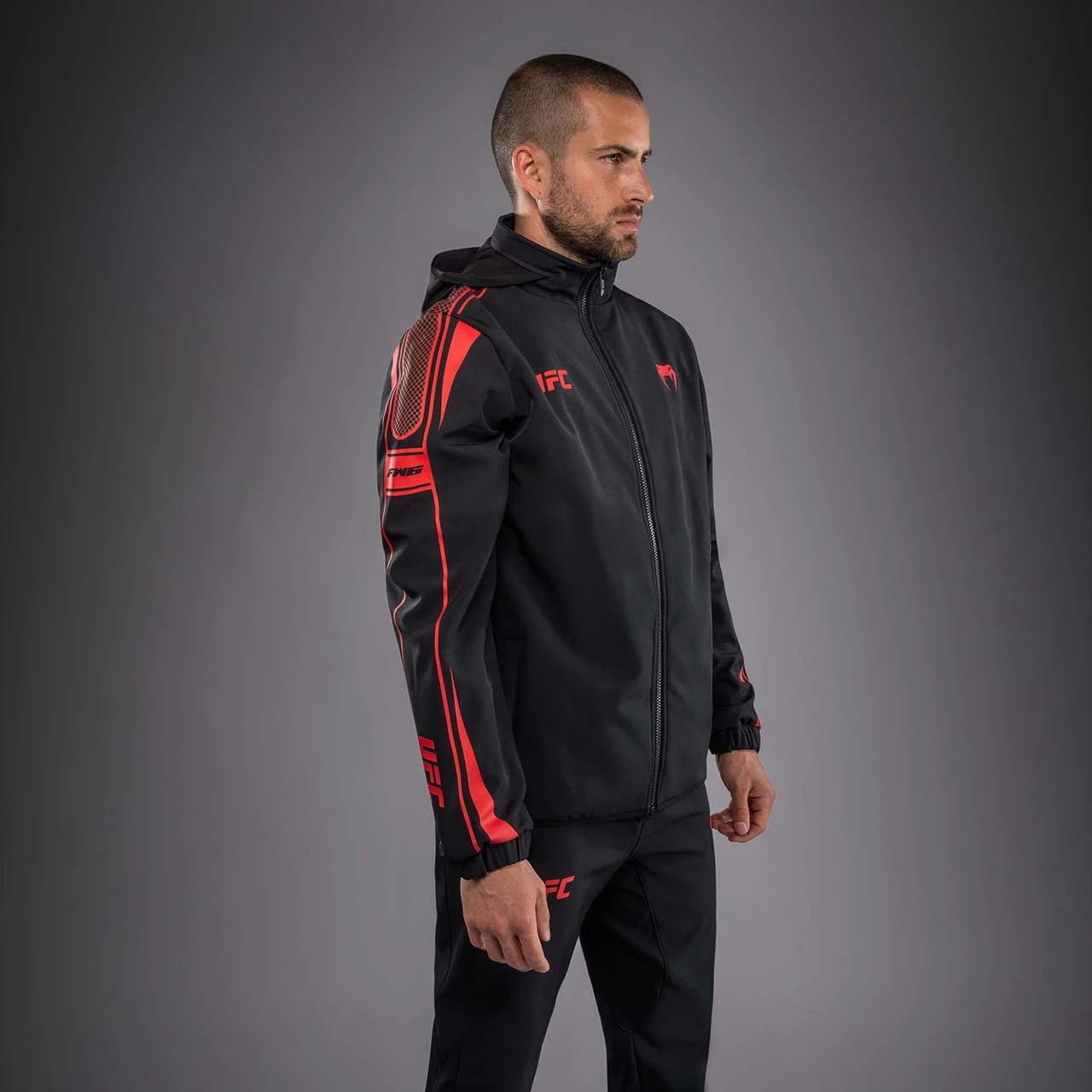 Venum UFC Unity by Venum Authentic Fight Week Men's Zip Hoodie - Black