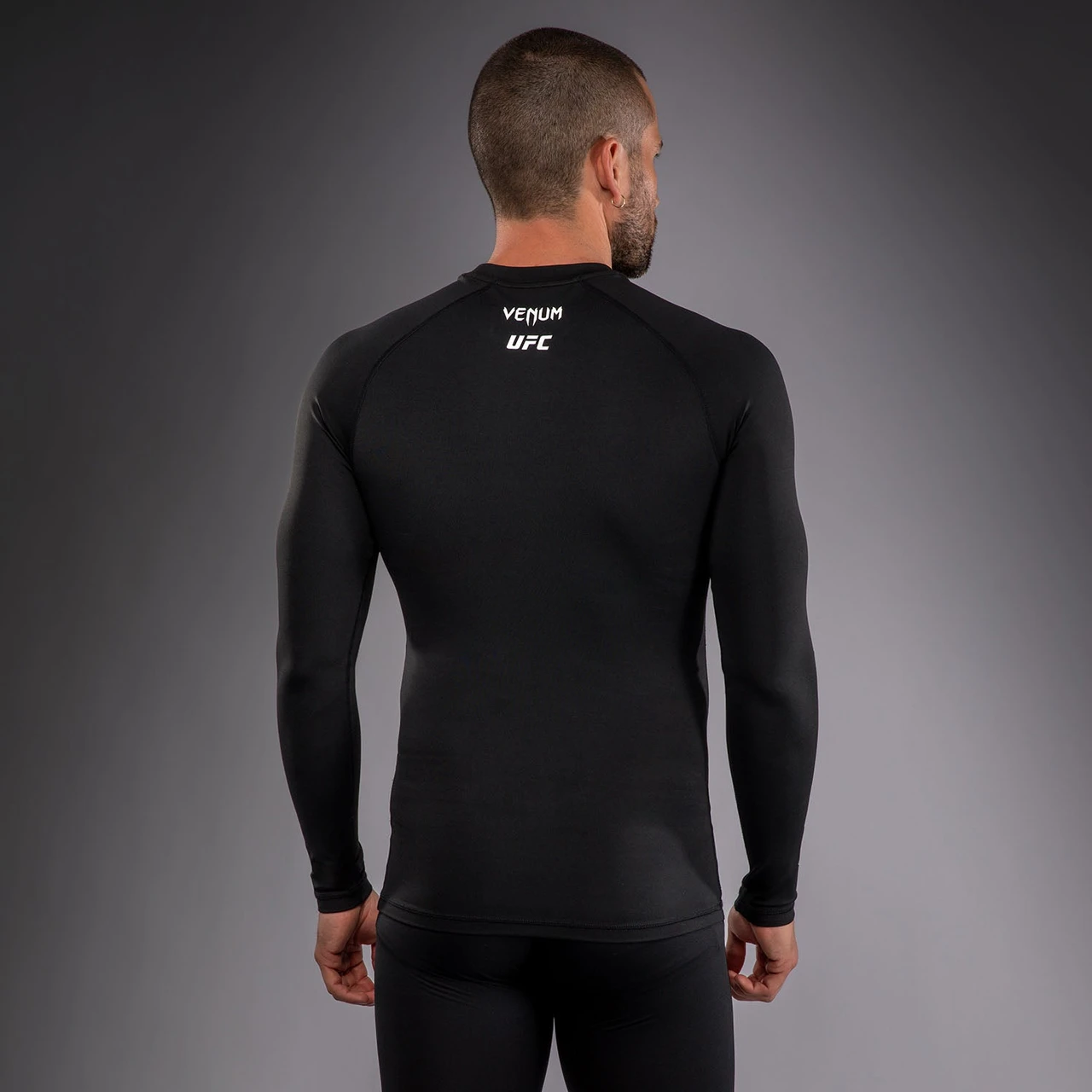 Venum UFC Unity by Venum Authentic Fight Week Men's Performance Long Sleeve Rashguard - Black