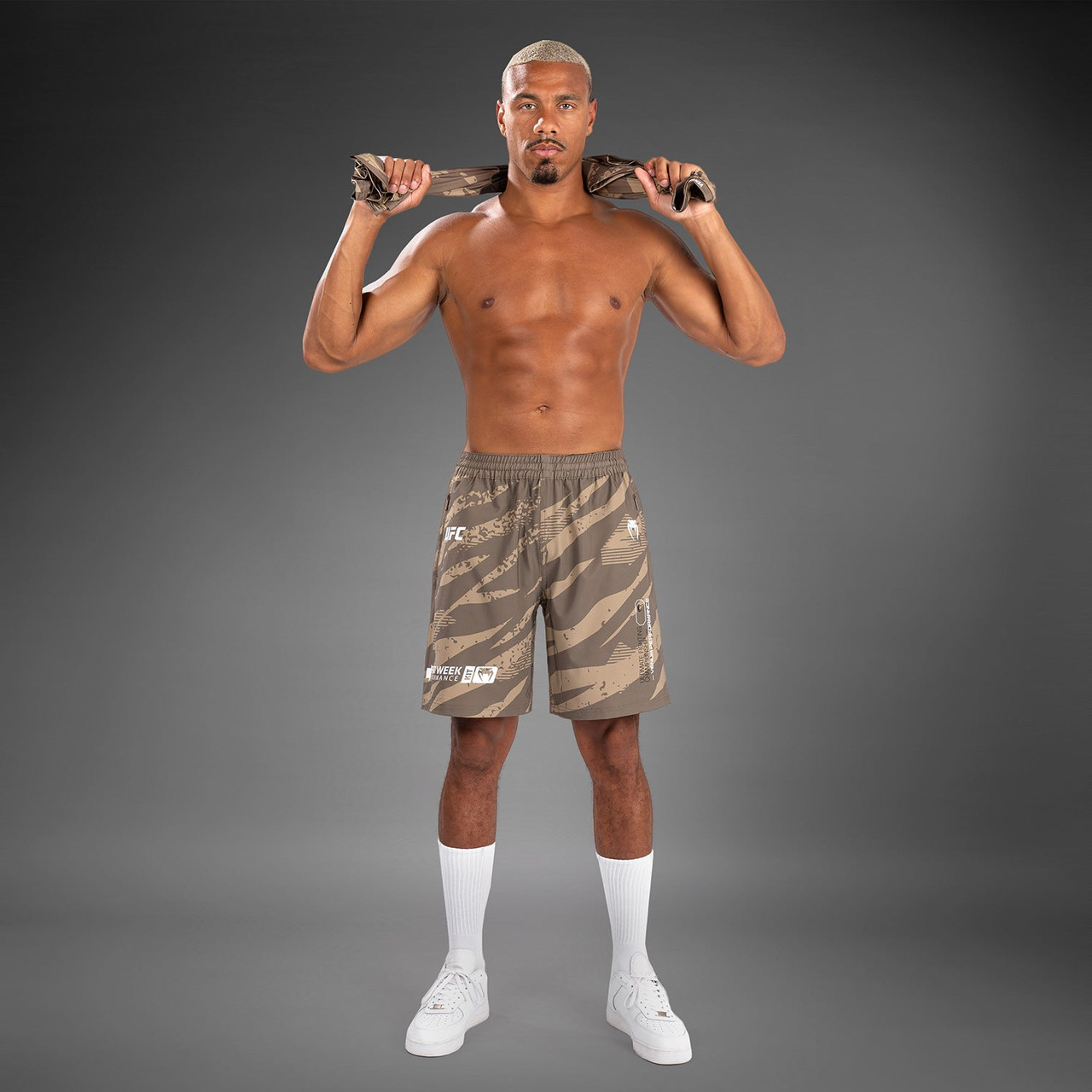 UFC Adrenaline by Venum Fight Week Performance Men’s Shorts - Desert Camo